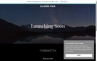 AlarmPro of West Point website