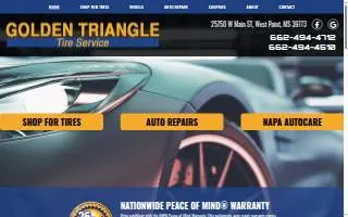 Golden Triangle Tire website