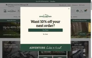 Sportsman's Warehouse of Belgrade website