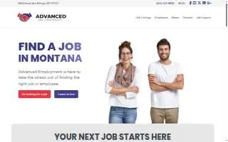 Advanced Employment website