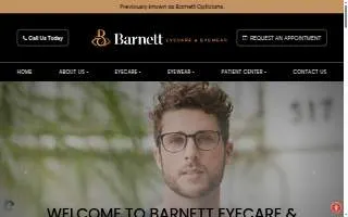 Barnett Eyecare & Eyewear website