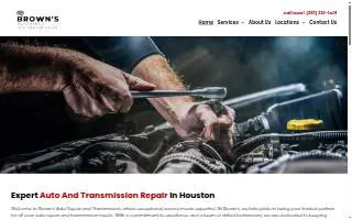 Brown's Auto Service website