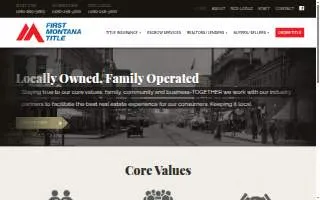 First Montana Title Co website