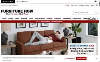 Furniture Row of Billings website