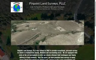 Pinpoint Land Surveys PLLC website