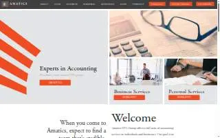 Amatics CPA Group website