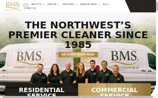 BMS Premier Cleaners website
