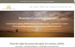 Bozeman Counseling Center website