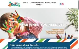 Dino Drop-In & ABC Dino Academy Bozeman website