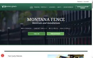 Montana Fence of Billings website