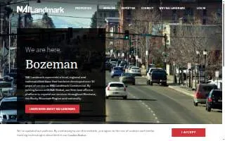 NAI Landmark Commercial Real Estate website