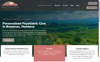 Painted Hills Psychiatry website