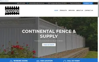 Continental Fence & Supply Llc website