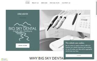 Big Sky Dental website