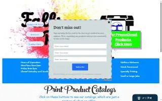 Falls Print Works website