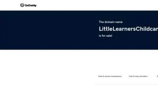 Little Learners Child Care website