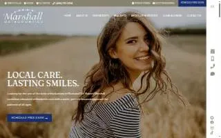 Marshall Orthodontics of Great Falls website