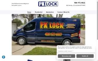 PK LOCK website