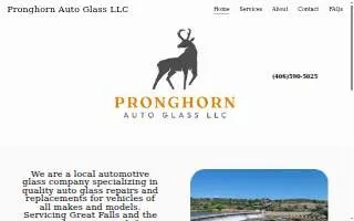 Pronghorn Auto Glass LLC- Great Falls website