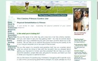 Canine Fitness website