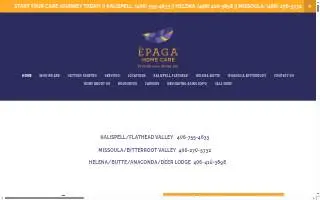 EPAGA Home Care of Helena website