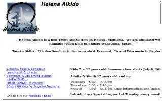 Helena Aikido Dojo website