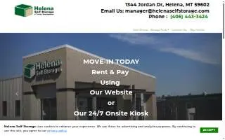 Helena Self Storage website