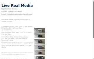 LiveRealMedia website