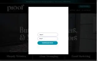 Proof Marketing website