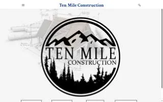 Ten Mile Construction Inc website