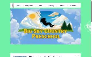 Big Sky Country Preschool website