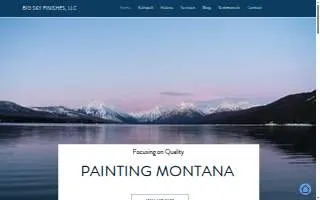 Big Sky Finishes website