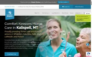 Comfort Keepers of Kalispell website