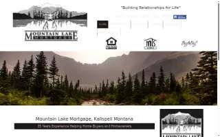 Mountain Lake Mortgage website