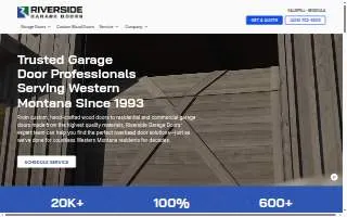 Riverside Garage Doors website