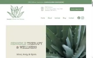 Sensible Therapy and Wellness website