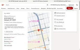 Walgreens of Kalispell website