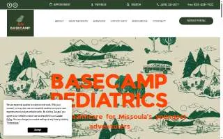 Basecamp Pediatrics website