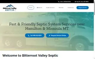 Bitterroot Valley Septic LLC website