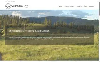 Geranios Law, PLLC website
