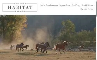 Habitat Events website