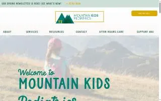 Mountain Kids Pediatrics website