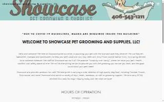 Showcase Pet Grooming & Supplies, LLC website