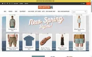 Apex Outfitter & Board Co. website