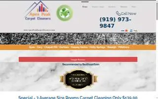 Apex Peak Carpet Cleaners, LLC website