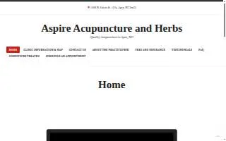 Aspire Acupuncture and Herbs website