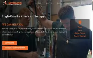 BYoung Physical Therapy website