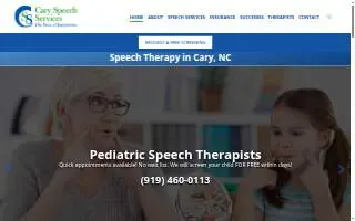 Cary Speech Services website