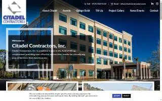 Citadel Contractors Inc. website