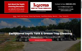 Lyons Septic Tank Service of Apex